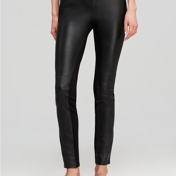 EILEEN FISHER Leather and Ponte legging - Picture 2 of 7